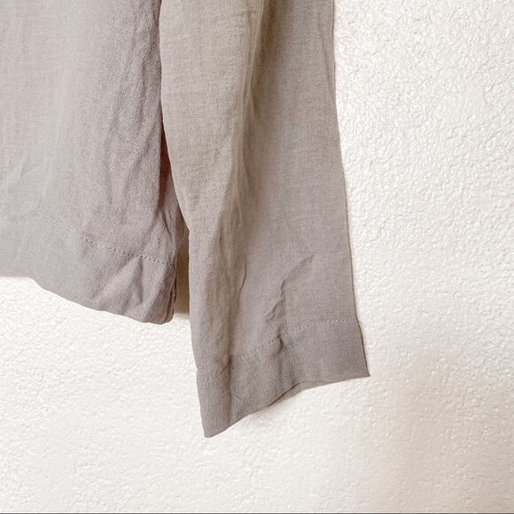 Rodebjer Sheer Pleat Front Button Back Blouse Size Small - Picture 5 of 11